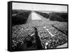 Freedom March During Civil Rights Rally, with View of Washington Memorial Monument in the Bkgrd-null-Framed Stretched Canvas