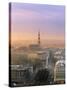 Freedom Monument and St. Peter's Church, Riga, Latvia-Jon Arnold-Stretched Canvas