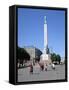 Freedom Monument, Riga, Latvia-Peter Thompson-Framed Stretched Canvas