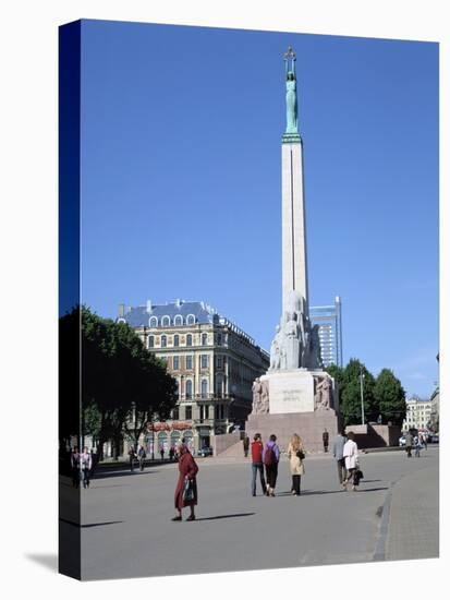 Freedom Monument, Riga, Latvia-Peter Thompson-Stretched Canvas