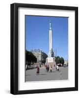 Freedom Monument, Riga, Latvia-Peter Thompson-Framed Photographic Print