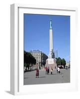 Freedom Monument, Riga, Latvia-Peter Thompson-Framed Photographic Print