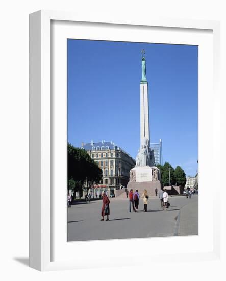 Freedom Monument, Riga, Latvia-Peter Thompson-Framed Photographic Print