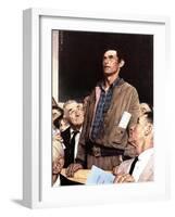 "Freedom Of Speech", February 21,1943-Norman Rockwell-Framed Giclee Print