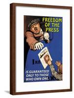 Freedom of the Press-null-Framed Art Print