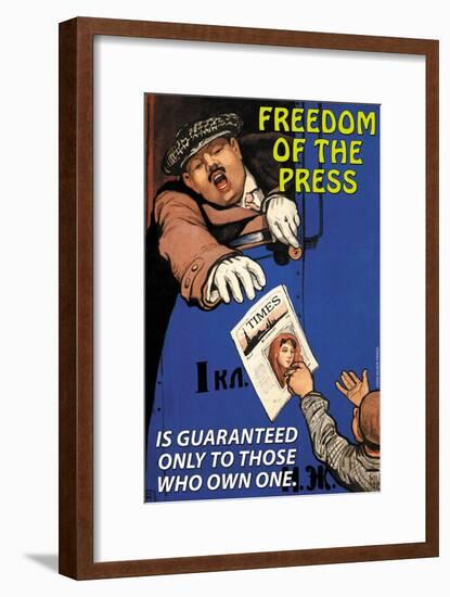 Freedom of the Press-null-Framed Art Print