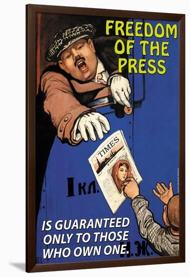 Freedom of the Press-null-Framed Art Print