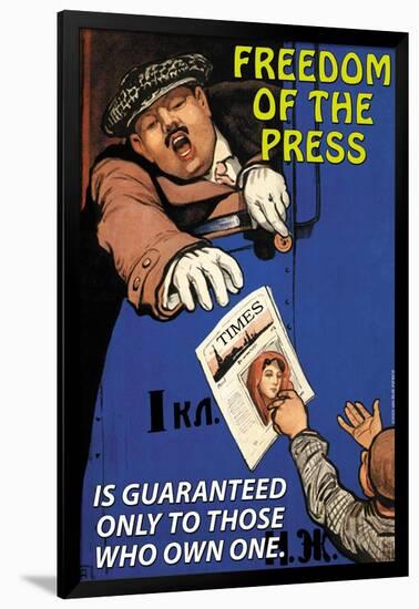 Freedom of the Press-null-Framed Art Print