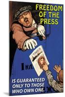 Freedom of the Press-null-Mounted Art Print