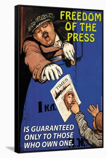 Freedom of the Press-null-Framed Stretched Canvas