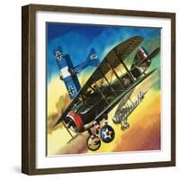 Freedom of the Skies: Yankee Super Ace. Edward Rickenbacker-Wilf Hardy-Framed Giclee Print