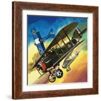 Freedom of the Skies: Yankee Super Ace. Edward Rickenbacker-Wilf Hardy-Framed Giclee Print