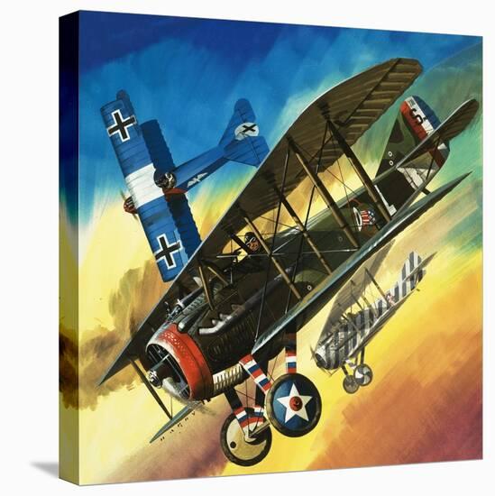 Freedom of the Skies: Yankee Super Ace. Edward Rickenbacker-Wilf Hardy-Stretched Canvas