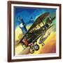 Freedom of the Skies: Yankee Super Ace. Edward Rickenbacker-Wilf Hardy-Framed Giclee Print