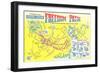 Freedom Path, Map of Historic Boston, Mass.-null-Framed Art Print