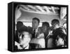 Freedom Riders on a Bus Making a Test Trip into Mississippi-null-Framed Stretched Canvas