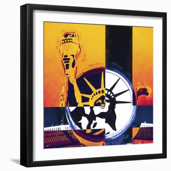 Freedom Sign-Philippe Hugonnard-Framed Premium Giclee Print