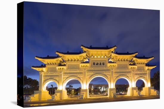 Freedom Square Memorial Arch, Chiang Kaishek Memorial Grounds, Taipei, Taiwan, Asia-Christian Kober-Stretched Canvas