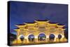 Freedom Square Memorial Arch, Chiang Kaishek Memorial Grounds, Taipei, Taiwan, Asia-Christian Kober-Stretched Canvas