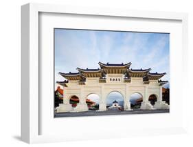 Freedom Square Memorial Arch, Chiang Kaishek Memorial Grounds, Taipei, Taiwan, Asia-Christian Kober-Framed Photographic Print