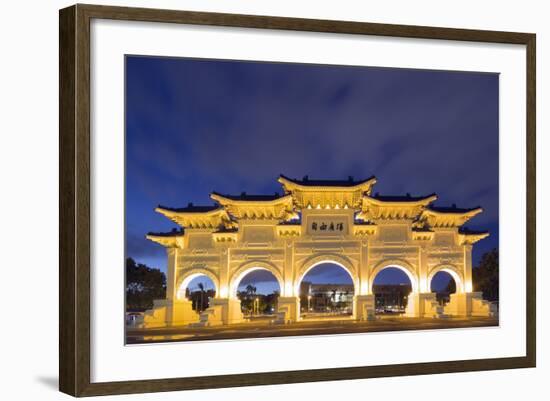 Freedom Square Memorial Arch, Chiang Kaishek Memorial Grounds, Taipei, Taiwan, Asia-Christian Kober-Framed Photographic Print