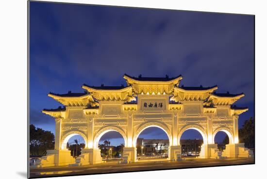 Freedom Square Memorial Arch, Chiang Kaishek Memorial Grounds, Taipei, Taiwan, Asia-Christian Kober-Mounted Photographic Print