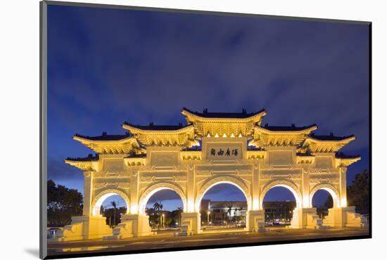 Freedom Square Memorial Arch, Chiang Kaishek Memorial Grounds, Taipei, Taiwan, Asia-Christian Kober-Mounted Photographic Print