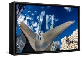 Freedom Tower and Oculos - seen from World Trade Center, NY, NY-null-Framed Stretched Canvas