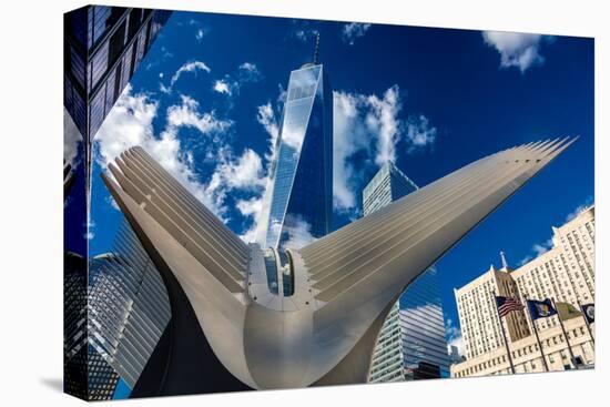 Freedom Tower and Oculos - seen from World Trade Center, NY, NY-null-Stretched Canvas