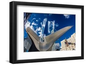 Freedom Tower and Oculos - seen from World Trade Center, NY, NY-null-Framed Premium Photographic Print