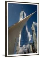 Freedom Tower and Oculos - seen from World Trade Center, NY, NY-null-Framed Premium Photographic Print