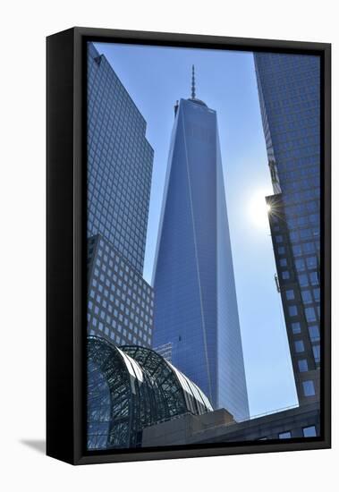 Freedom Tower at the World Financial Center, New York, Usa-Christian Heeb-Framed Stretched Canvas