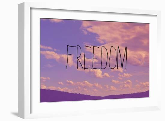 Freedom-Vintage Skies-Framed Giclee Print