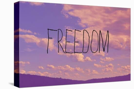 Freedom-Vintage Skies-Stretched Canvas