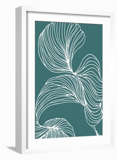 Freeform Leaves I-Incado-Framed Art Print