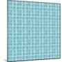 Freehand Turquoise Squares-Effie Zafiropoulou-Mounted Giclee Print
