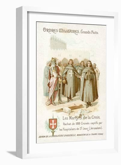 Freeing of 1000 Captured Crusaders by the Knights Hospitaller, Jerusalem-null-Framed Giclee Print