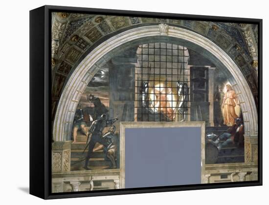 Freeing of St. Peter-Raphael-Framed Stretched Canvas