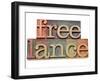 Freelance Word-PixelsAway-Framed Art Print