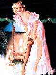 Santa Won't Overlook These Christmas Pin-Up 1951-Freeman Elliott-Art Print