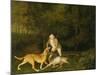 Freeman, the Earl of Clarendon's Gamekeeper, with a Dying Doe and Hound, 1800-George Stubbs-Mounted Giclee Print