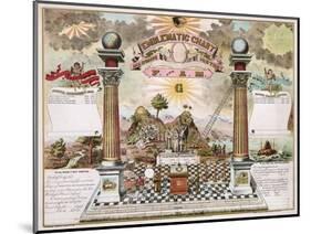 Freemason Emblematic Chart-null-Mounted Giclee Print