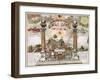 Freemason Emblematic Chart-null-Framed Giclee Print