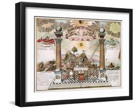 Freemason Emblematic Chart-null-Framed Giclee Print