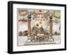 Freemason Emblematic Chart-null-Framed Giclee Print