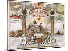 Freemason Emblematic Chart-null-Mounted Giclee Print