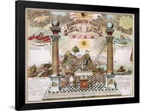 Freemason Emblematic Chart-null-Framed Giclee Print