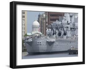 Freemason Harbor, Battleship Uss Wisconsin Museum, Norfolk, Virginia, Usa-Cindy Miller Hopkins-Framed Photographic Print