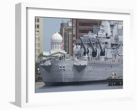 Freemason Harbor, Battleship Uss Wisconsin Museum, Norfolk, Virginia, Usa-Cindy Miller Hopkins-Framed Photographic Print