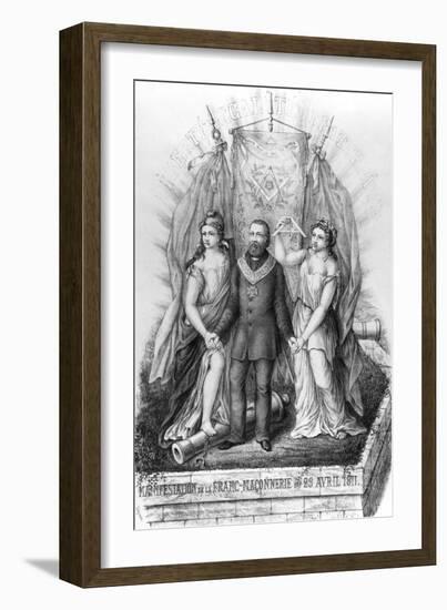 Freemasonry and the Commune, 1871-null-Framed Giclee Print